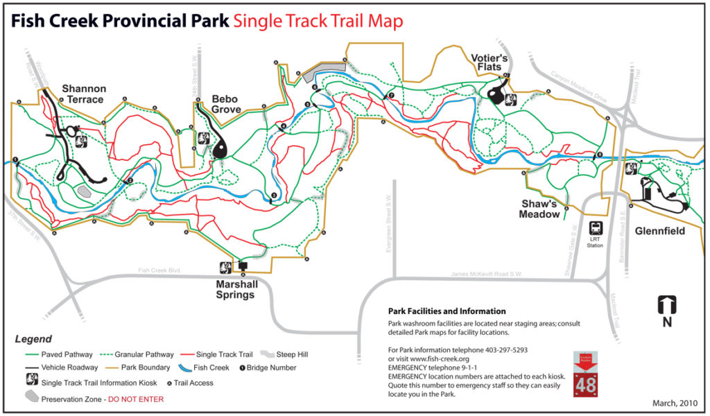 Trails Map - West End